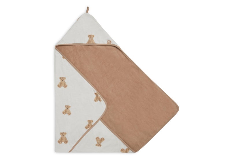 Jollein Bath Cape 75x75cm Teddy Bear GOTS - Image 2
